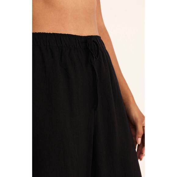 NEW Z SUPPLY easton linen pant in black - Picture 5 of 5